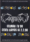 Anthrax AXbNX/Germany 1998 & more