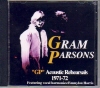 GRAM PARSONS OEp[\Y/ACOUSTIC REHEARSALS