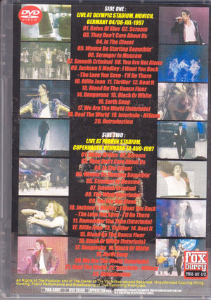 Dvd Pops Michael Jackson 1990 S Michael Jackson マイケル ジャクソン History Tour Revisited 1997